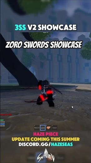 ZORO SWORDS IN HAZE PIECE!! #roblox #onepiece #hazepiece #shorts