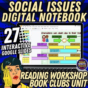 Social Issues Book Clubs: DIGITAL Interactive Notebook (Units of Study)