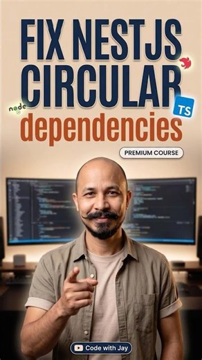 Fix NestJS Circular Dependencies in 2 Minutes #nestjs #coding