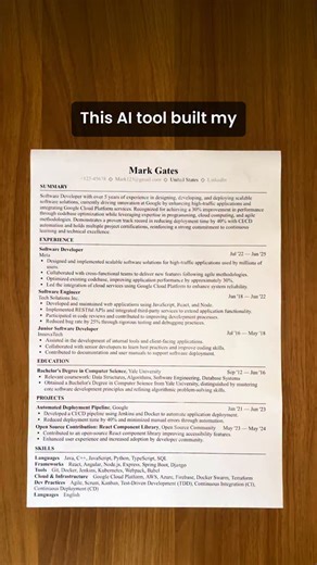 Comment “TOOL” to get the link in your DM. Struggling to land job interviews despite having the right experience? 📉 Use this resume template for FREE if you want to receive callbacks from every job application you send. 🤝 Fix your resume with Careerflow.ai’s Resume Builder Tool in just 5 steps ⬇️ 1️⃣ Sign in to Careerflow.ai. 2️⃣ Upload your existing resume and get a free ATS score. 3️⃣ Add each resume section with AI suggestions. 4️⃣ Click on the “One Click Optimizer” button. 5️⃣ Get the ATS-