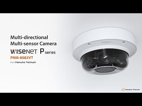 Wisenet PNM-8082VT (3 x 2MP) Multi-sensor/Multi-directional Camera