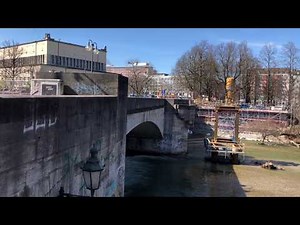 Baustelle Instandsetzung der Ludwigsbrücke (Isarvorstadt – Haidhausen)
