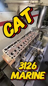 CAT 3126 Marine, engine is here for full rebuild. Cylinder head received 3 passes, totaling .009” (.228mm) All New Intake & Exhaust Seats & Valves, Springs, Seals, Locks & Injector Tubes installed. Only around 4000 of these marine engines were ever made by CAT, making it fairly uncommon one to see. Stay tuned for another post as the engine is fully rebuilt by us in the coming weeks. #rebuild #dieselengine #machineshop #diesel #shop #machinery #engine #machine #enginerepair #rebuilding #machines