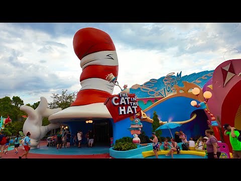 The Cat in The Hat Ride - at Universal Studios Orlando | 4K POV