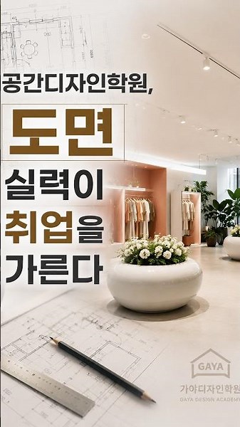 공간디자인학원, 도면 실력이 취업을 가른다 #가야디자인학원
