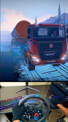 Snowrunner Game play | Can I cross this bridge? #snowrunner #shorts