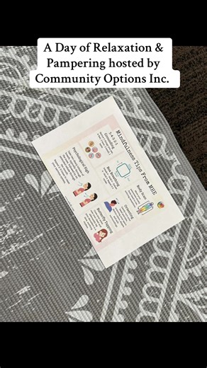 Saturday, I participated in A Day of Relaxation & Pampering hosted by Community Options Inc. They are dedicated to creating opportunities for their clients and their families to enjoy some well-deserved