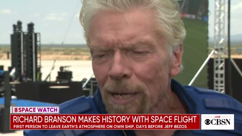 Billionaire Richard Branson makes history with space flight