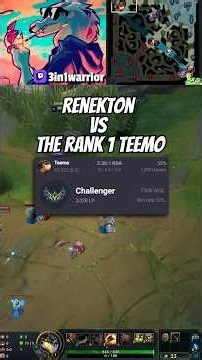 What It's Like To Lane Against The Rank 1 Teemo - Renekton Vs Teemo