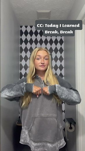 Break in ASL (Not a Teacher) #americansignlanguage #aslforbeginners #learning #asl #signlanguage