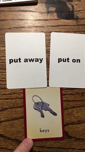 Phrasal Verb English Lesson Online - Put Away or Put On