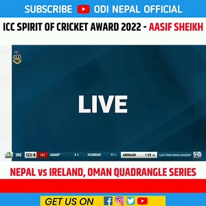 352K views · 10K reactions | A heart warming Spirit of Cricket Award winning moment from Nepal wicket keeper Aasif Sheikh: | ODI Nepal | Facebook
