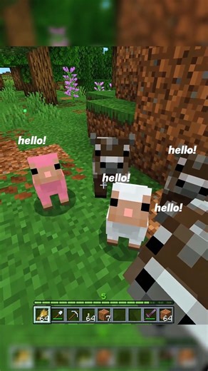 Baby mobs so cute🥰 #minecraft