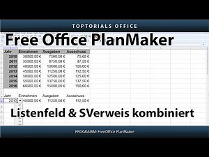 Listenfeld und SVerweis kombiniert (Free Office PlanMaker)