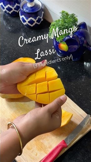 Creamy Mango Lassi 🥭 | Only 3 Ingredients 😍 | Thick, Refreshing & Ready in 3 Minutes!