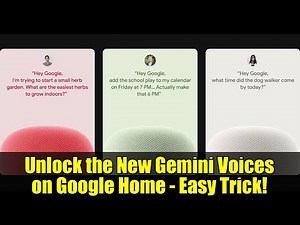 Unlock the New Gemini Voices on Google Home - Easy Trick!