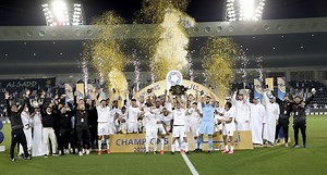 2K views · 40 reactions |  Xavi Hernandez earned his first league title as he led Al Sadd Sports Club to a 3-0 victory against Umm Salal and claimed the  QSL with four games to go!  | ESPN Asia | Facebook
