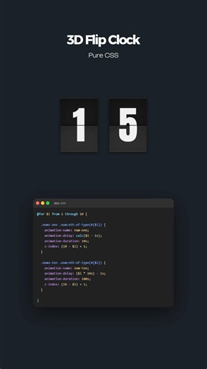Blocky Digital Clock 🕐