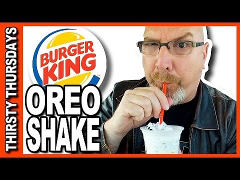 Burger King Oreo Milkshake Review for Thirsty Thursdays