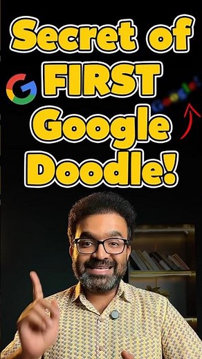 Secret of the first Google doodle! #google #googledoodles