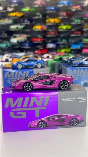 Mini GT Lamborghini Countach 💜 1:64 Diecast Unboxing