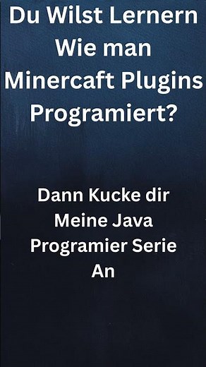 So ein Plugin kannst du nach meiner Serie programmieren! 🎮 #Minecraft #Shorts #development #tutorial