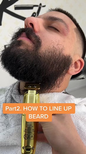 Part2. How to line up beard - #Barbertok #barber #oddlysatisfying #katybarber #besthoustonbarber #Losangelesbarber #labarber #miamibarber #houstonbarber #katytx #cypressbarber #dallasbarber