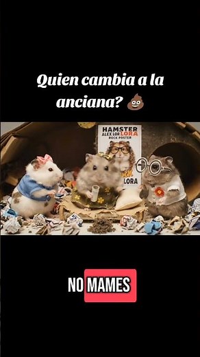¿Quien cambia a la abuela? 💩 #hamster #humor #herencias #abuela #mascotas #cuidadoras #comedia