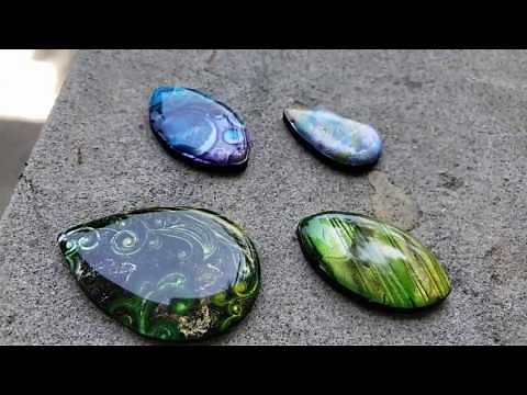 Resin and Clay Cabochons