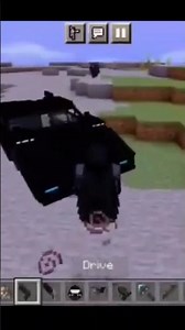 Batmobile in Minecraft (Batman Addon) #minecraft #minecraftpe #addonmcpe #batman #batmanarkhamknight