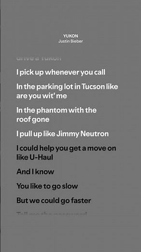 YUKON - Justin Bieber (Lyrics)