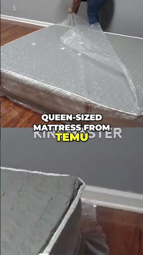 Self-Inflating Mattress: Temu Queen Size Review #shorts