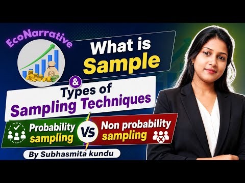 What is Sample | Types of Sampling Techniques | Probability Sampling 🆚 Non probability Sampling |