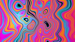 Liquid Metal Psychedelic Loop 4K Abstract Metallic Motion Background