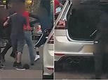 Man filmed reaching for weapon from boot of his car in brawl