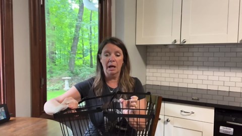 Wetheny Freezer Organizer Bins With Side Handle -6 Pack Stackable Chest Freezer Organizer for 7 Cu.FT - Deep Freezer Sort Frozen Food Wire Metal Basket Storage Bins Rack