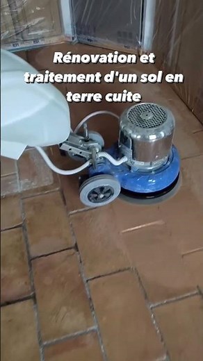 Rénovation et traitement d'un sol en terre cuite! Frères Dron. Nice
