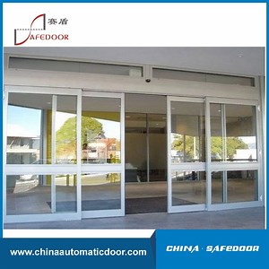[Hot Item] Automatic Sliding Sensor Glass Door, Aluminum Frame, with Fire-Alarm Terminal