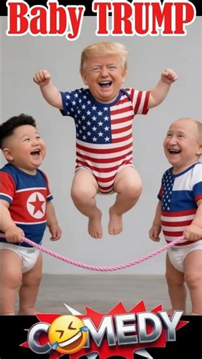 Baby Trump Putin Kim Jong Un Ridiculous Political Satire Funny Parody Comedy Sketch Humor Laugh
