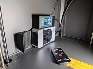 Chamber heater with IR remote for Centauri Carbon & other printer