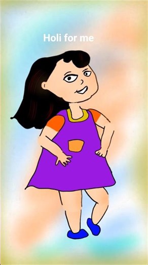 happy Holi #drawing #shorts #anime #love