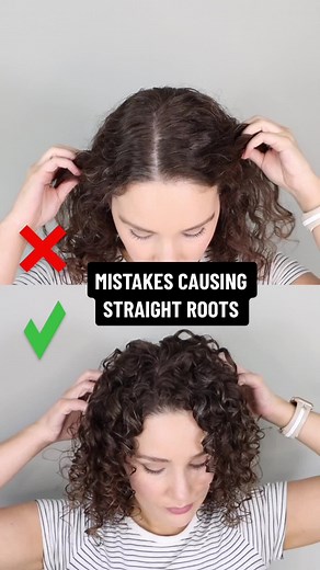 Common Mistakes Causing Straight Roots in Curly Hair