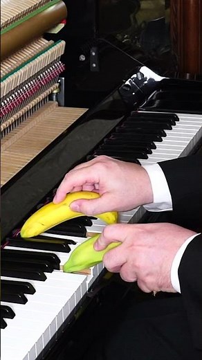 Playing Piano With a Banana