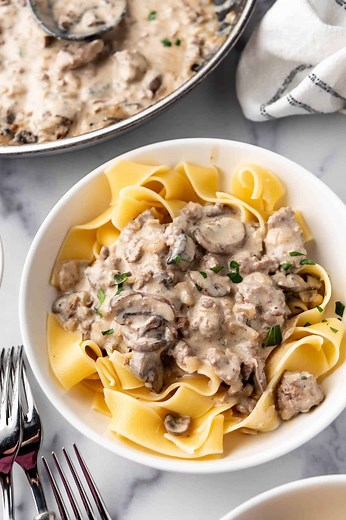 Best EASY Ground Beef Stroganoff Recipe - House of Nash Eats