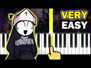 Friday Night Funkin (vs Fever) - Crucify - VERY EASY Piano tutorial