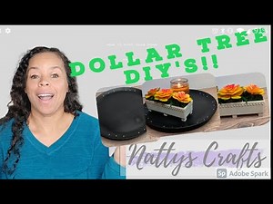 Dollar Tree DIY's! Planter & Lazy Susan