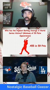 Who has the highest batting average in World Series history? #sports #trivia #MLB #baseball #history #hits | Rounding Third Baseball