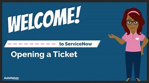 ServiceNow - Opening a Ticket