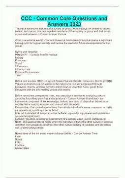 CCC Common Core Questions and Answers 2023