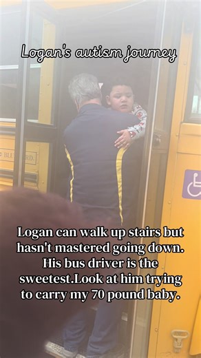 Logan's bus ride home from school! #schoollife #schoolbus #autismmomlife #nonverbalautism #autism